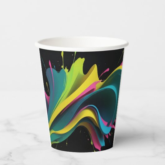 GOBELETS EN PAPIER COLORES (Recto)