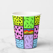 Gobelets En Papier colorés et motifs (Recto)