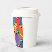 Gobelets En Papier Colorful cats (Gauche)