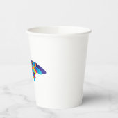 Gobelets En Papier Colorful Modern Butterfly Vibrant Wings (Gauche)