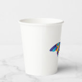 Gobelets En Papier Colorful Modern Butterfly Vibrant Wings (Droite)