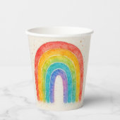 Gobelets En Papier Colorful rainbow paper cups. (Recto)