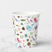 Gobelets En Papier Colorful sea life (Recto)