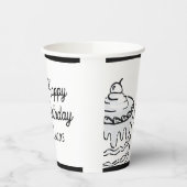 Gobelets En Papier Comic 2D Boys Deuxième fête d'anniversaire (Gauche)