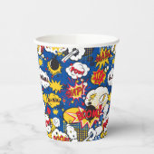 Gobelets En Papier Comic Book Pattern (Gauche)