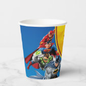 Gobelets En Papier Comics DC | Justice League - Anniversaire (Recto)