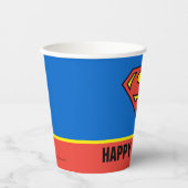 Gobelets En Papier Comics DC | Logo classique Superman - Anniversaire (Recto)