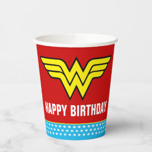 Gobelets En Papier Comics DC   Wonder Woman Anniversaire