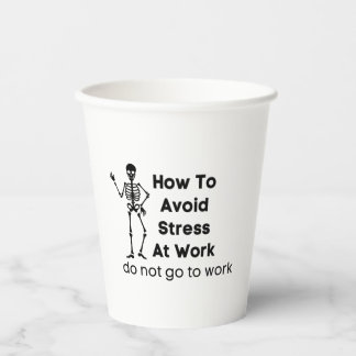 Gobelets En Papier comment éviter le stress au travail ne va pas au t