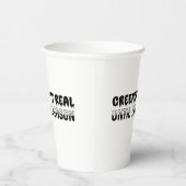 Gobelets En Papier Comptable drôle Halloween - Creepin'It Real (Droite)