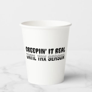 Gobelets En Papier Comptable drôle Halloween - Creepin'It Real