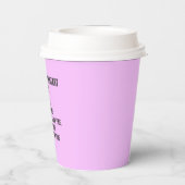 Gobelets En Papier Comptables amusants - Être comptable est facile (Verso)