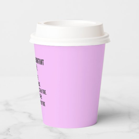 Gobelets En Papier Comptables amusants - Être comptable est facile (Verso)