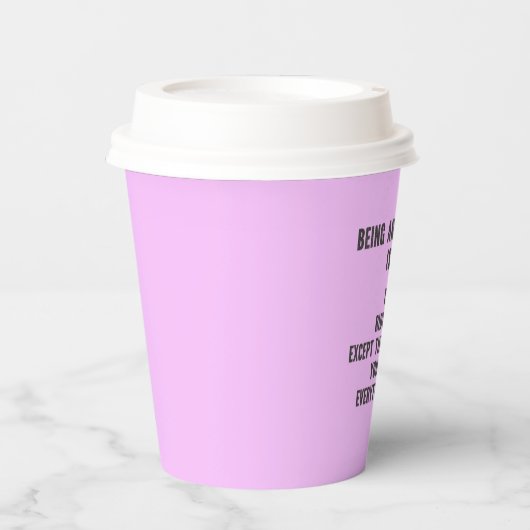 Gobelets En Papier Comptables amusants - Être comptable est facile (Recto)