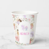 Gobelets En Papier con diseño de hadas personalizado (Verso)