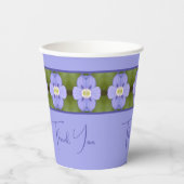 Gobelets En Papier Concepteur de motifs floraux (Recto)