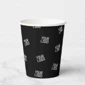 Gobelets En Papier Conception aléatoire, logo ou image d'entreprise (Verso)