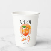 Gobelets En Papier Conception de cocktail Aperol Spritz (Verso)