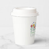 Gobelets En Papier Conception de fleurs en croissance (Droite)