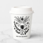 Gobelets En Papier Conception de la fête du Nouvel An (Verso)