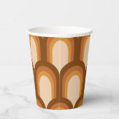 Gobelets En Papier Conception de Motif super Retro les années 70 en M (Droite)