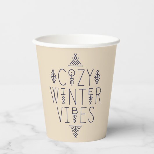 Gobelets En Papier Conception de vidéos d'hiver (Recto)