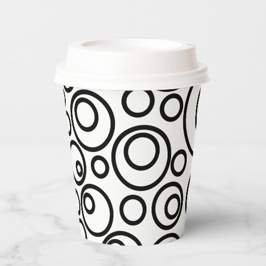 Gobelets En Papier Conception des cercles (Recto)