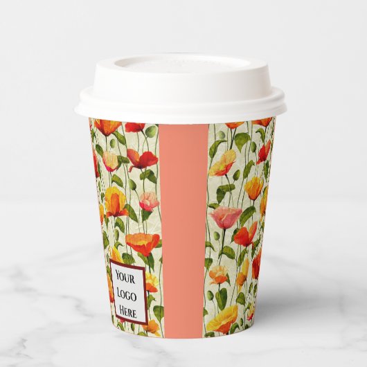 Gobelets En Papier Conception des fleurs (Gauche)