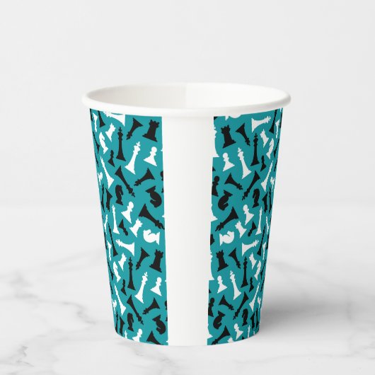 Gobelets En Papier Conception des pièces d'échecs (Gauche)