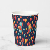 Gobelets En Papier Conception du ballon d'anniversaire (Droite)