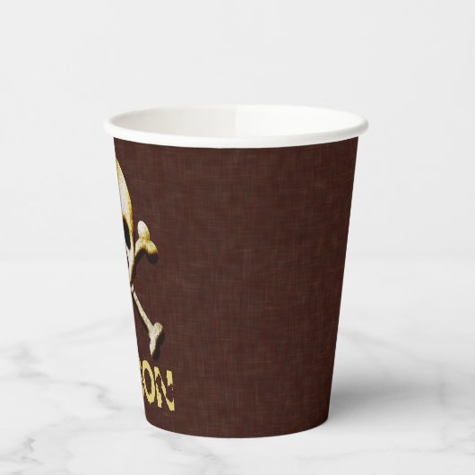 Gobelets En Papier Conception Du Crâne Et Des Traverses (Gauche)