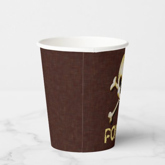 Gobelets En Papier Conception Du Crâne Et Des Traverses (Droite)