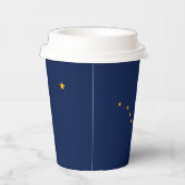 Gobelets En Papier Conception du drapeau de l'État de l'Alaska (Droite)