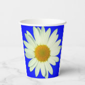 Gobelets En Papier Conception Florale de Marguerite Radieuse (Verso)