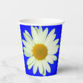 Gobelets En Papier Conception Florale de Marguerite Radieuse (Recto)