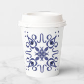 Gobelets En Papier Conception motif à fleurs mignonne pour tasse de p (Verso)