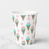 Gobelets En Papier Cône de glace (Verso)