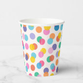 Gobelets En Papier Confetti Colorée Pois Fête des Enfants (Droite)
