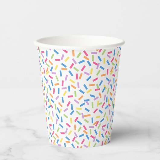 Gobelets En Papier Confetti Dazzle (Sprinkles) (Recto)