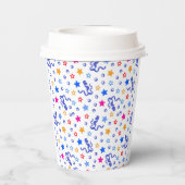 Gobelets En Papier Confettis colorés (Verso)