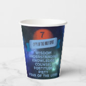 Gobelets En Papier Confirmation 7 Dons de l'Esprit Saint (Verso)