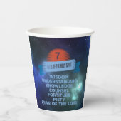 Gobelets En Papier Confirmation 7 Dons de l'Esprit Saint (Recto)