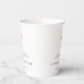 Gobelets En Papier Confirmation de la croix religieuse bleu foncé (Gauche)