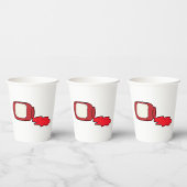 Gobelets En Papier Confiture déversée Cute Jelly Rouge Jar