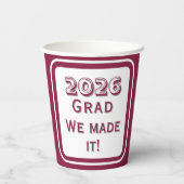 Gobelets En Papier Congratulations Graduate Paper Cup (Verso)