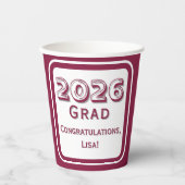 Gobelets En Papier Congratulations Graduate Paper Cup (Recto)