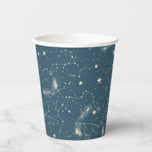 Gobelets En Papier Constellation céleste - Nuit étoilée (1)