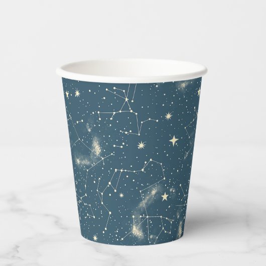 Gobelets En Papier Constellation céleste - Nuit étoilée (1) (Recto)