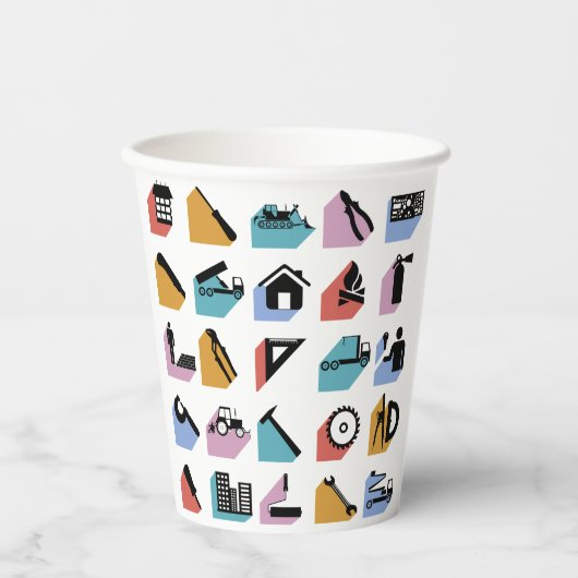Gobelets En Papier Construction and DIY Home Improvement Icons (Recto)