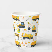 Gobelets En Papier Construction Anniversaire Coupes de papier de fête (Recto)